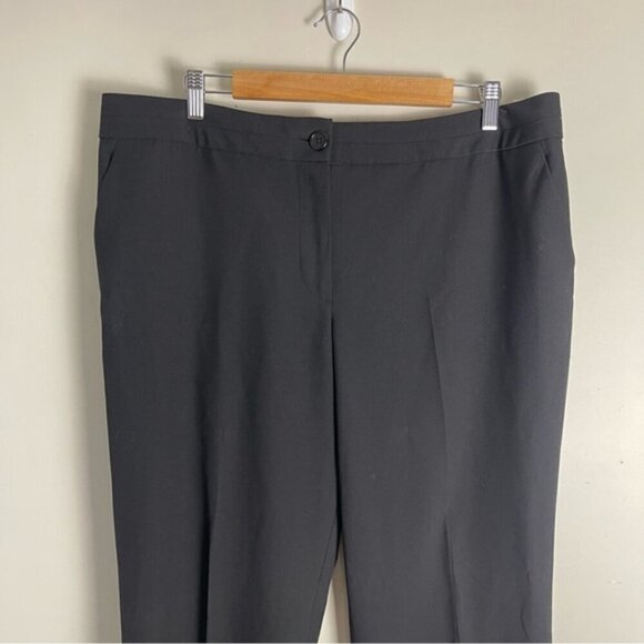 Talbots black high rise straight leg trouser pant work career travel size 14 - Picture 3 of 12